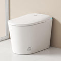 Smart Toilet with Bidet Bulit in - Auto Open/Close Lid, Heated Seat, Dryer, Night Light, Dual Auto Flush, Foot Sensor Operation, Modern Elongated One-Piece ADA Height Toilet for Bathrooms