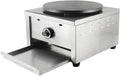 16''Commercial Gas Crepe Makers Machine LPG Gas Pancake Machine Griddle Maker Machine with Low Pressure Valve for Blintzes, Eggs, Tortilla