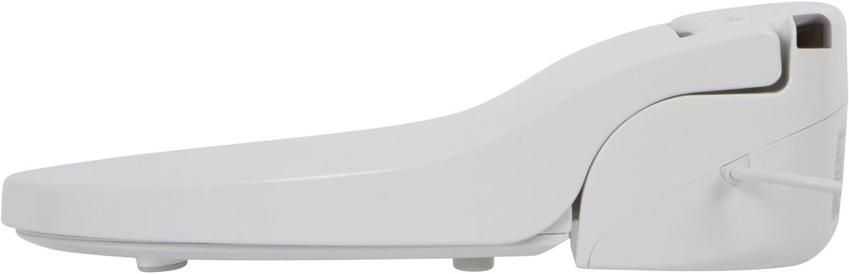 ALPHA BIDET JX2 Round Bidet Toilet Seat, White, Endless Warm Water, *NEW* Bowl Mist, LED Light, Quiet Operation, Wireless Remote, Stainless Steel Nozzle, Sittable Lid, 3 Year Warranty