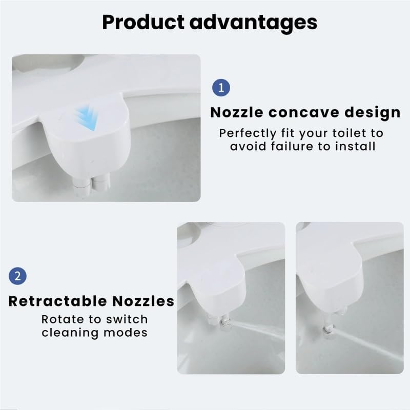 Smart Toilet Seat Non-electric Bidet Nozzle Butt Washer Household Bidet