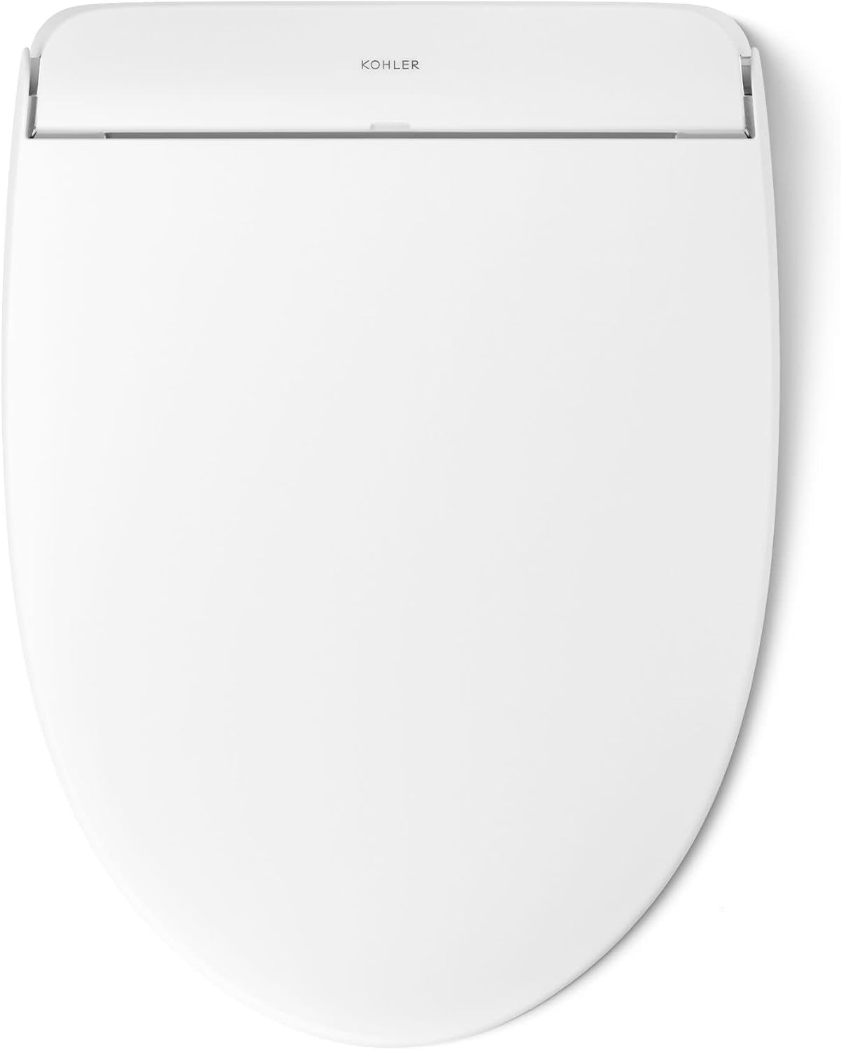 Kohler PureWash E880 Elongated Bidet Toilet Seat With Remote, Warm Water, Quiet-Close Lid Prevents Slamming, Easy Installation with Quick-Release, Self-Cleaning Wand, Adjustable Water Pressure