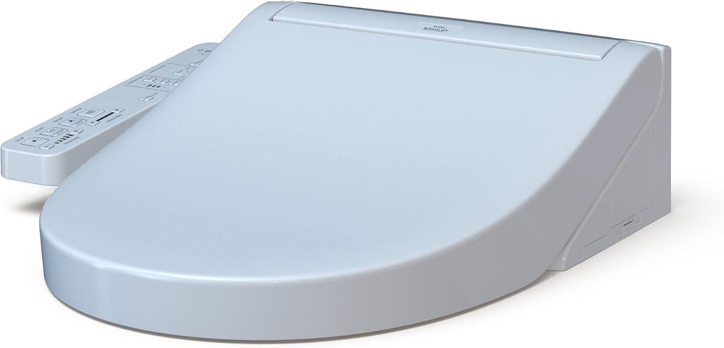 TOTO® WASHLET® KC2 Electronic Bidet Toilet Seat with Heated Seat and SoftClose Lid, Round, Cotton White - SW3023#01