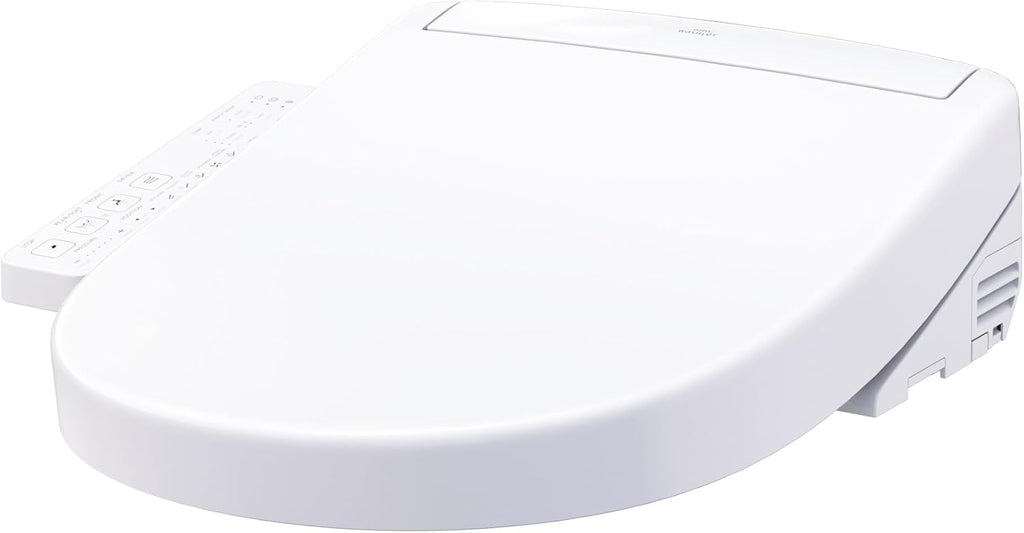 TOTO® WASHLET® S2 Electronic Bidet Toilet Seat with Instantaneous Water Heating, PREMIST and EWATER+ Wand Cleaning, Round, Cotton White - SW3345#01