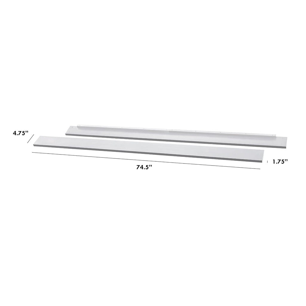 DaVinci Hidden Hardware Twin/Full-Size Bed Conversion Kit (M5789) in White