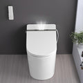 Smart Toilet Seat with Heated Bidet Functions Night Light Soft Close and Foot Sensor for Hands-Free Operation Comfortable Bathroom Upgrade