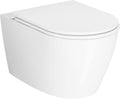 Wall Hung Toilet, Smart Toilet with in-Wall Tank System,One-Piece Bidet Toilet Combo,Heated Seat,Warm Air Dryer,Auto Flush,Space-Saving, Compact, Soft-Close Lid
