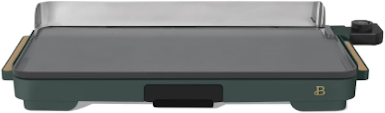 Stunning XL Electric Griddle 12' x 22,' Non-stick (Thyme Green)