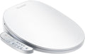 Fixing Side Panel Control Elongated Bidet Toilet Seat with Warm Water Wash, Air Dryer, Heated Seat, LED Display, Self-Cleaning Nozzle, Night Light & Multiple Cleaning Modes