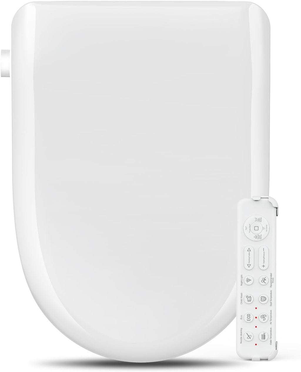 Bidet Toilet Seat Attachment for Olive Smart Toilet with Warm Water & Dryer, Feminine & Child Wash, Self-Clean Stainless Steel Nozzle, Adjustable Water Pressure, Slow Close Lid