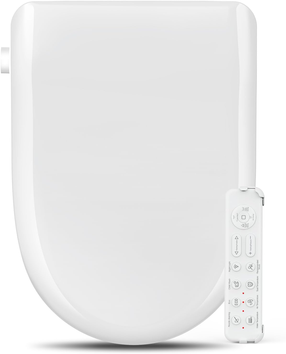 Bidet Toilet Seat Attachment for Olive Smart Toilet with Warm Water & Dryer, Feminine & Child Wash, Self-Clean Stainless Steel Nozzle, Adjustable Water Pressure, Slow Close Lid