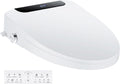 Bidet Toilet Seat, Elongated, Electric, Warm Water, Air Dryer, Heated Seat and Slow Close Lid, Front and Rear Wash, Night light, Wireless Remote, 102 (Elongated)