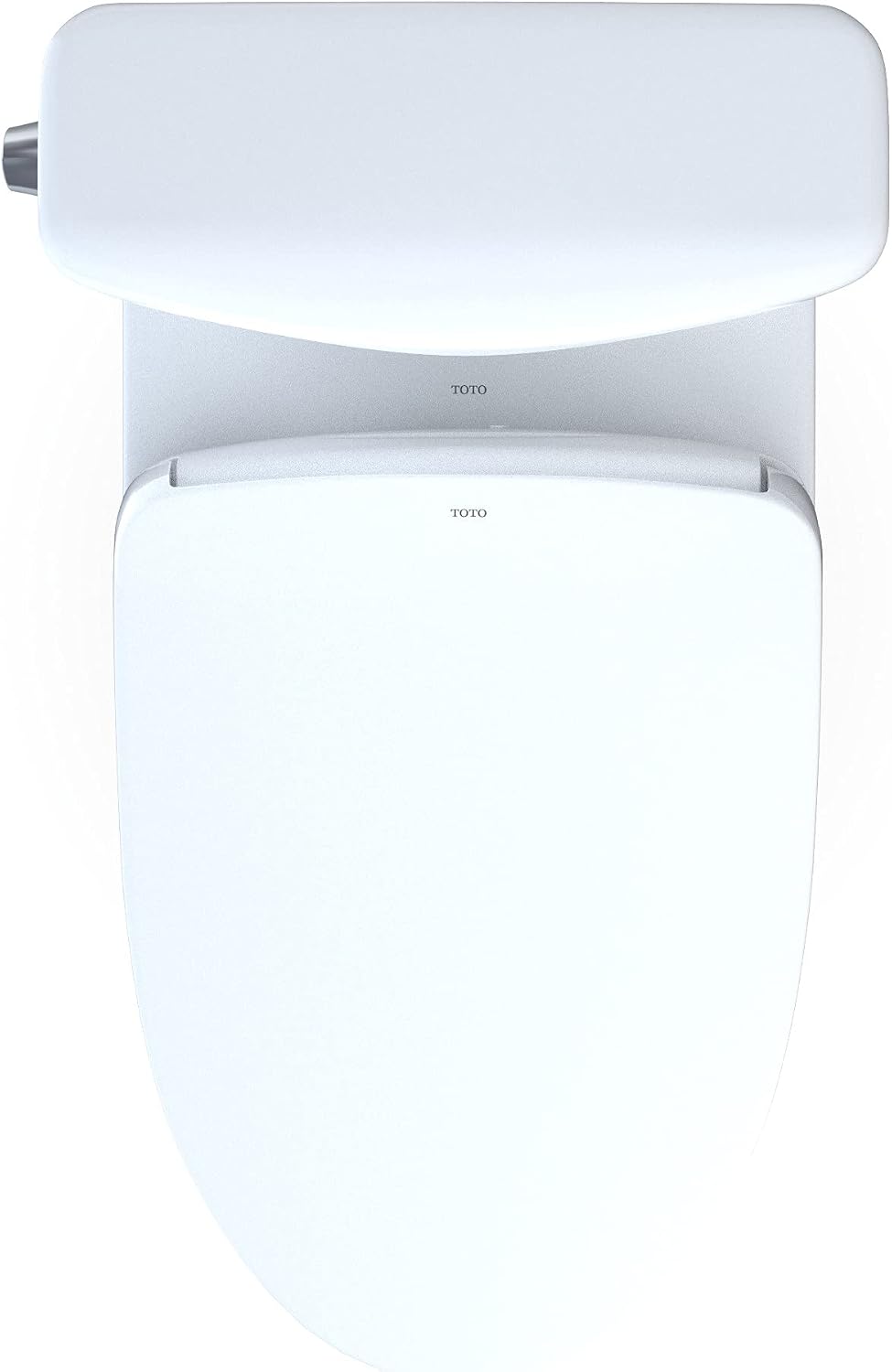 TOTO® WASHLET®+ Aquia IV® Cube Two-Piece Elongated Dual Flush 1.28 and 0.9 GPF Toilet with Auto Flush S550e Bidet Seat, Cotton White - MW4363056CEMFGNA#01