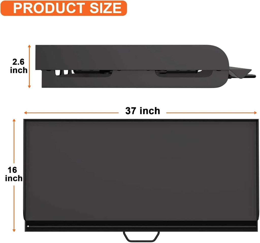 BBQ Future 16' x 38' Carbon Steel Griddle for Camp Chef 3 Burner Stove, Professional Flat Top Fry Griddle Replacement for GB90D TB90LW TB90 SPG90B CCH3 Tundra Pro, Heavy Duty BBQ Accessories