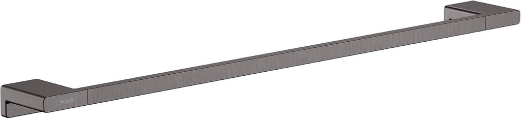 hansgrohe 41747340 AddStoris -Bath Rail -Towel Bar, Brushed Black Chrome