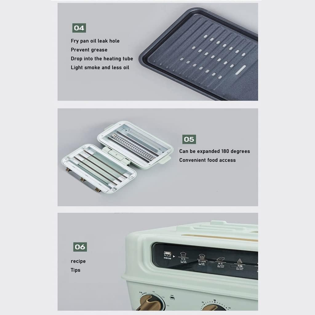 YYDS Hot Pot Hot Pot Roast Shabu Steaming Frying Non-Stick Pan Folding Electric Baking Tray Household Multi-Function Cooking Electric Grill (Color : A)