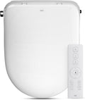 R&T Electric Bidet Seat for Small Round Toilet, Adjustable Warm Water, Air Dryer, Heated Seat, Night Light, Deodorization V305-2