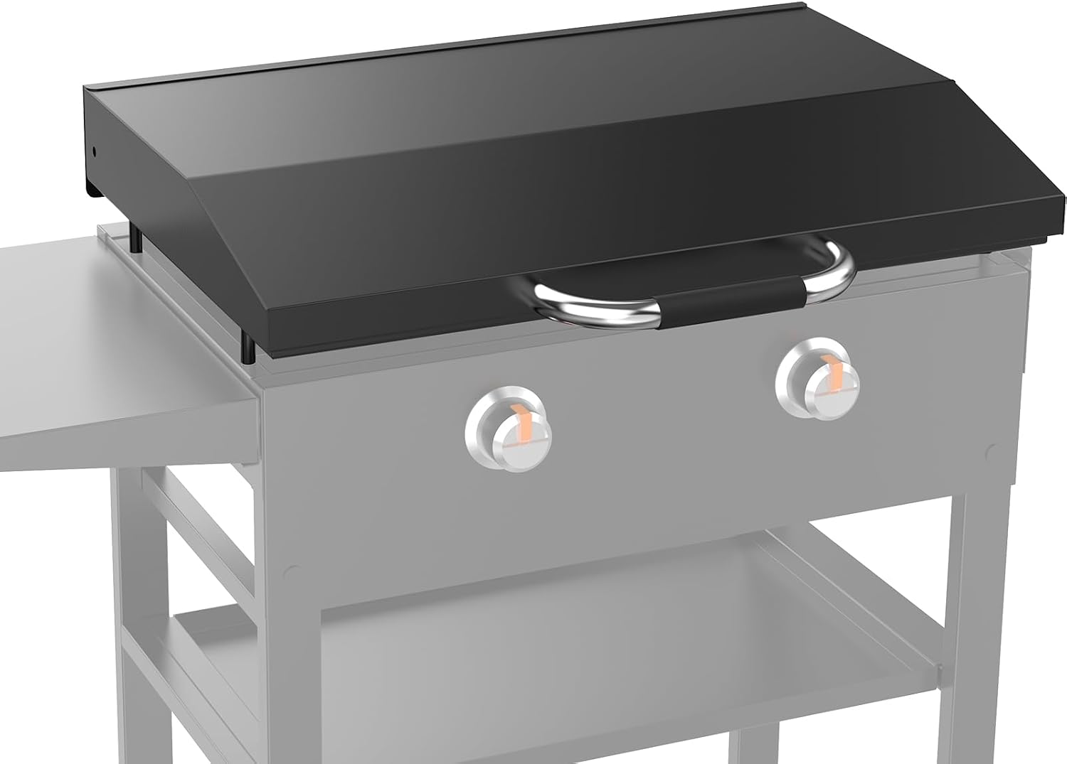 Universal Hinged Lid with Durable Handle for 28 Inch Griddle, Griddle Hard Cover Hood for Blackstone 28 Inch 1517, 1605, 1853, 1839, 1885, 1856, 1924, 1983, 2094, 2137, 2145 and Other 28Inch Griddles