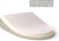 TOTO® WASHLET® S7A Electronic Bidet Toilet Seat with EWATER+® Bowl and Wand Cleaning and Auto Open and Close Classic Lid, Elongated, Sedona Beige - SW4734#12