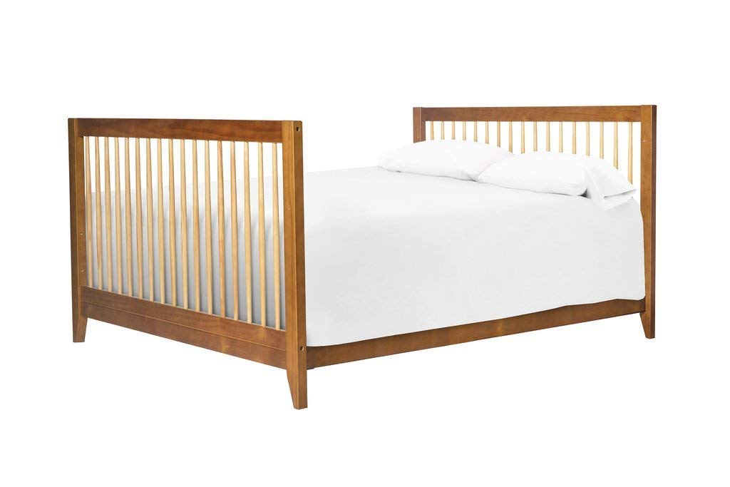 DaVinci Hidden Hardware Twin/Full-Size Bed Conversion Kit (M5789) in Chestnut