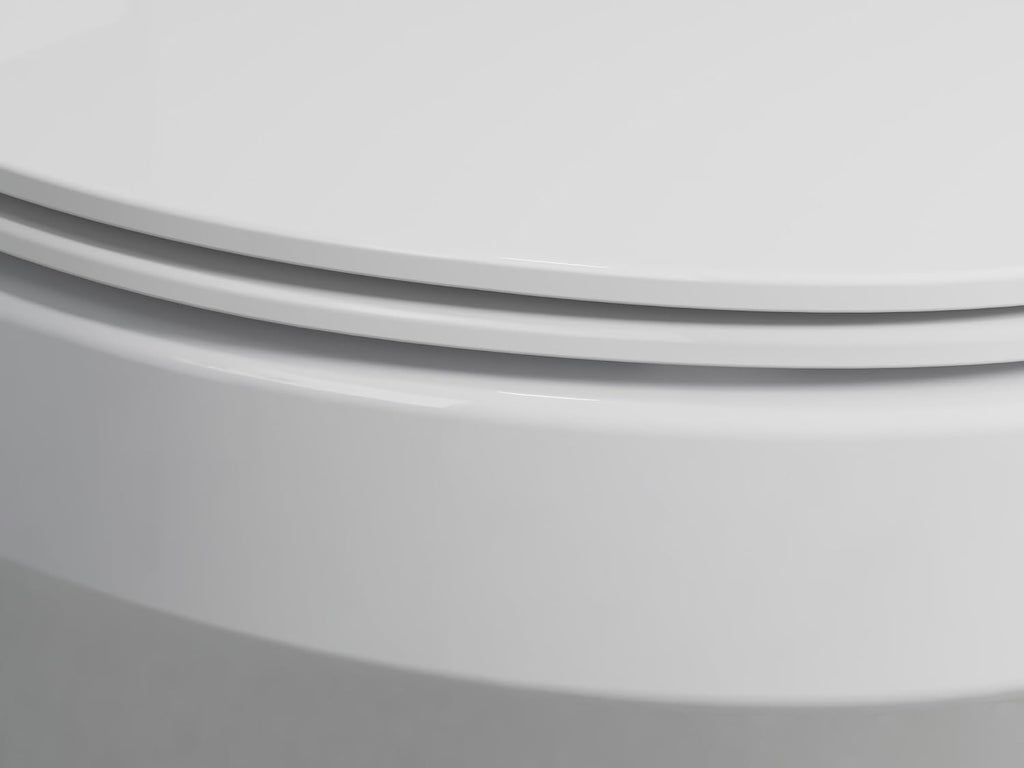 Kohler K-30783-0 Lithe Quiet-Close Elongated Toilet seat with Grip Tight Bumpers, White