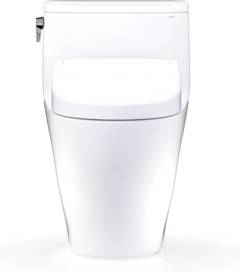 TOTO® WASHLET®+ Nexus® One-Piece Elongated 1.28 GPF Toilet and WASHLET S5 Bidet Seat, Cotton White - MW6423446CEFG#01