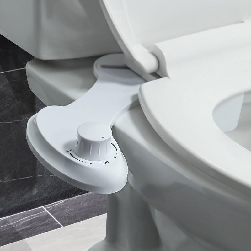 Buttocks Flusher Nozzle Self-cleaning Non-electric Cold Water PP Toilet Seat Bidet