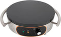 Electric Crepe Maker, 1500W 21' Commercial Desktop Circular Cereals Pancake Stove with Temp Control, Mini Pancake Makers, Non Stick Big Hotplate Griddle Crepe Pan for Kitchen,Snack Stand,Dessert Shop