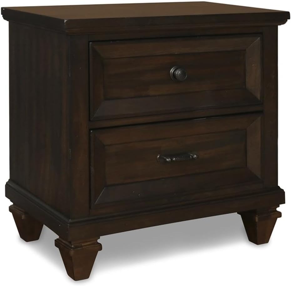 New Classic Furniture Sevilla 6-Piece Wood King Bedroom Set in Walnut