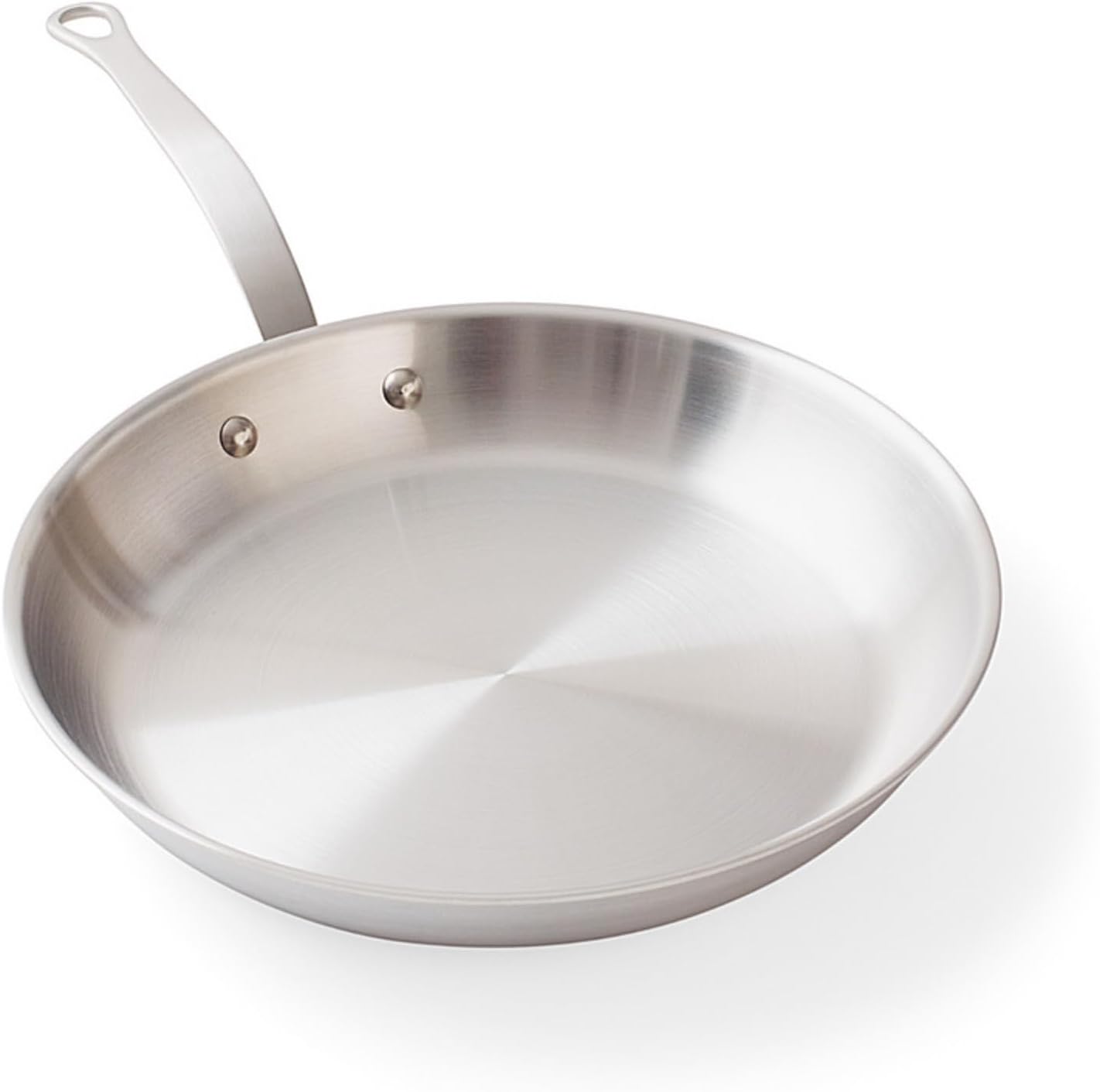 Sardel Daniel Boulud Kitchen 12' Stainless Steel Frying Pan – French-Inspired Skillet with Heat Resistant Handle, 5-Ply Clad, Induction & Oven Safe, Professional Cookware