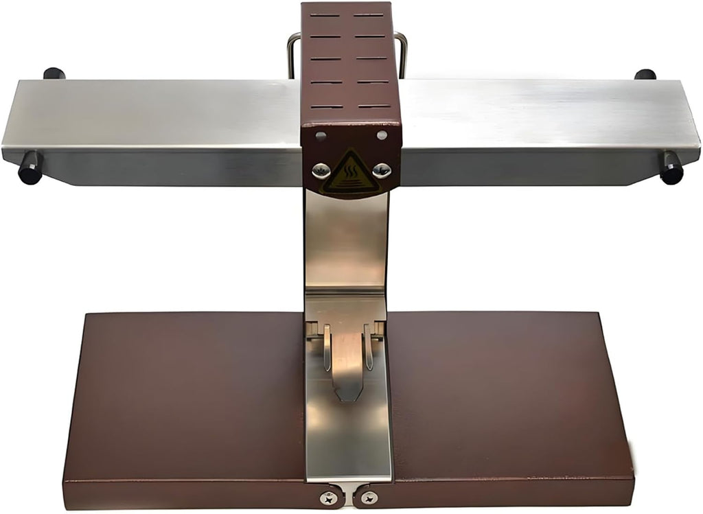 Commercial Raclette Cheese Melter, 1000W Adjustable & Foldable Heating for Half-Wheel, Wedges & Blocks, Electric Melt Station for Restaurant, Cafe, Catering Buffet