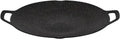 Cast Iron Barbecue Tray Bbq Grill Pan for Indoor Cooking Camping Non-stick Round Baking with for Home for Outdoor Camping(L-36x18 x 3 cm)