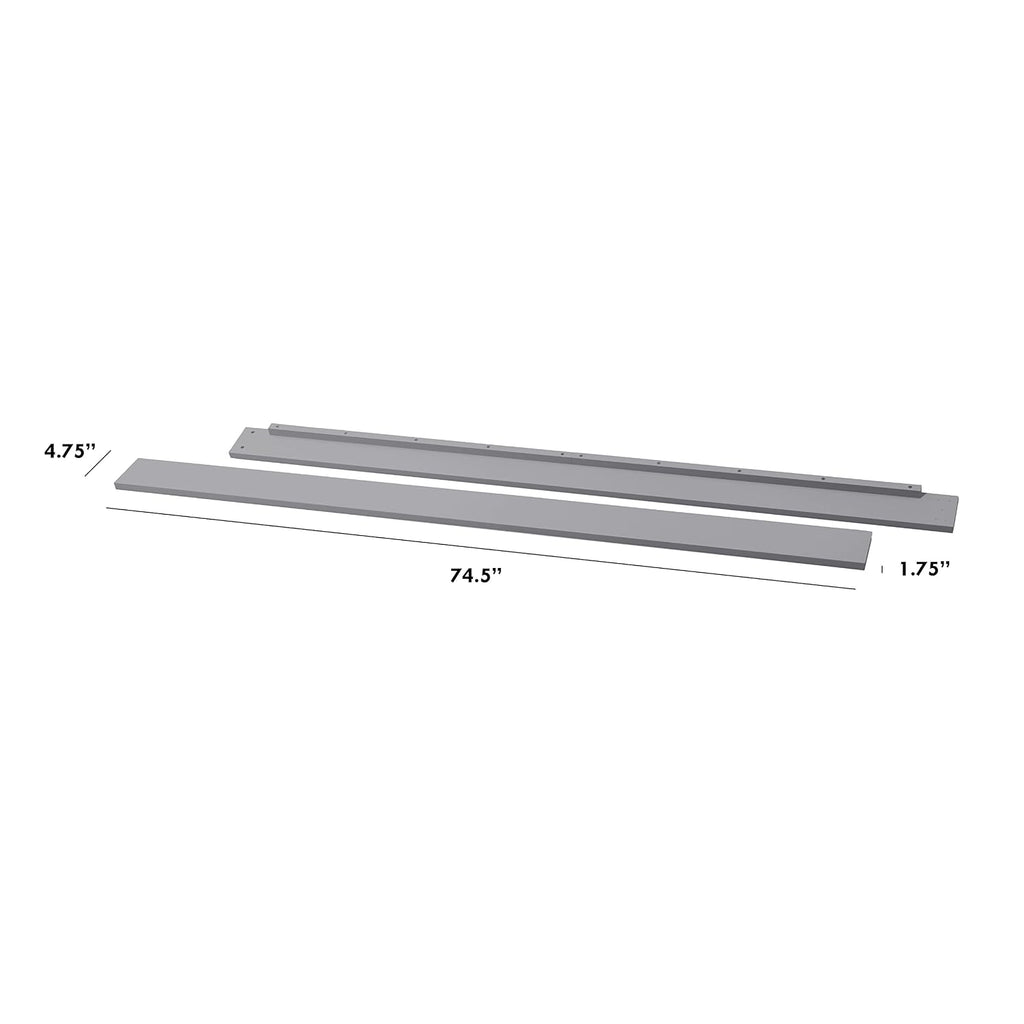 DaVinci Hidden Hardware Twin/Full-Size Bed Conversion Kit (M5789) in Grey