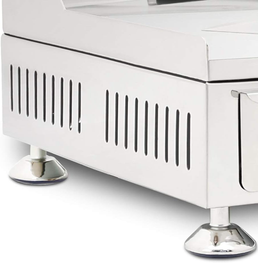ALDKitchen Flat Top Griddle | Teppanyaki Grill with Dual Thermostat | No plug | 110V (16.00' x 18.00')