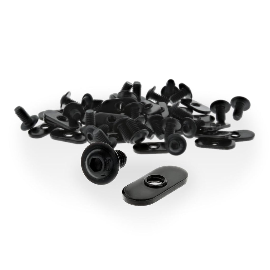 8020, 3321, 10 Series Bolt Assembly, 1/4-20 x 1/2 0.5' Flanged Button Head Socket Cap Screw (FBHSCS) with Slide-in Economy T-Nut Hardware HW Combo 80/20 (250 Pack)