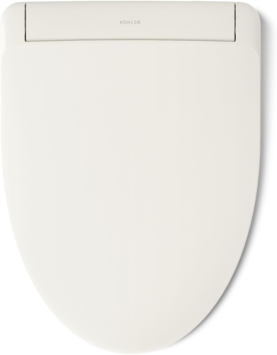 Kohler PureWash E930 Elongated Heated Bidet Toilet Seat, Biscuit with Remote Control, Warm Water Bidet for Existing Toilets with Dryer, Adjustable Sprayer