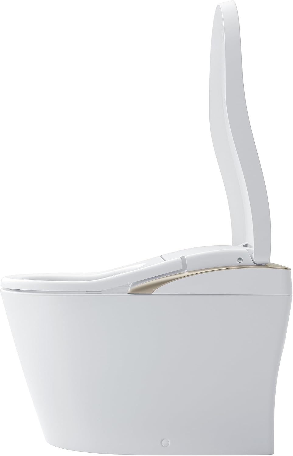 TOTO® Neorest® LS Dual Flush 1.0 or 0.8 GF Integrated Bidet Toilet, Cotton White with Nickel Trim - MS8732CUMFG#01N