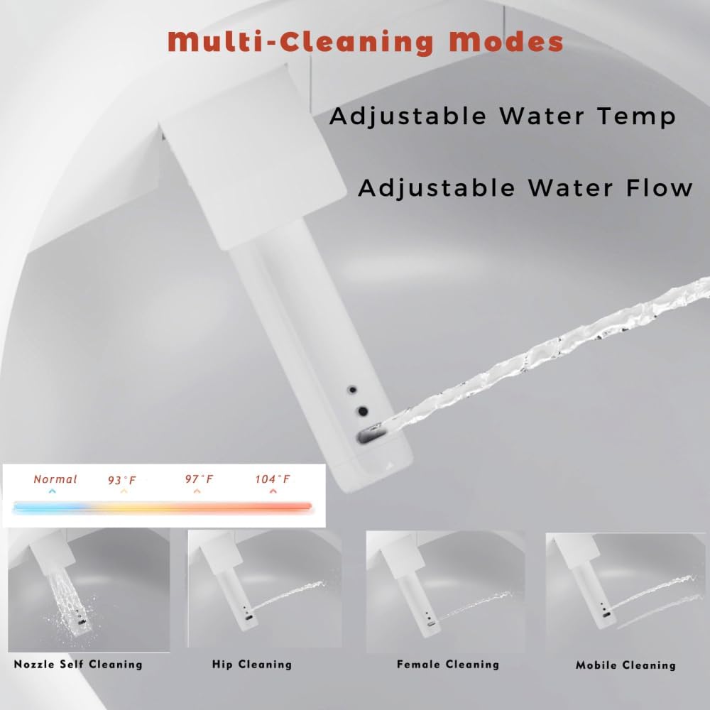 Smart Toilet with Bidet, Auto Flush, Auto Open/Close, Heated Seat, Warm Water Dryer, and Foam Shield Function in White - Modern Bathroom Technology
