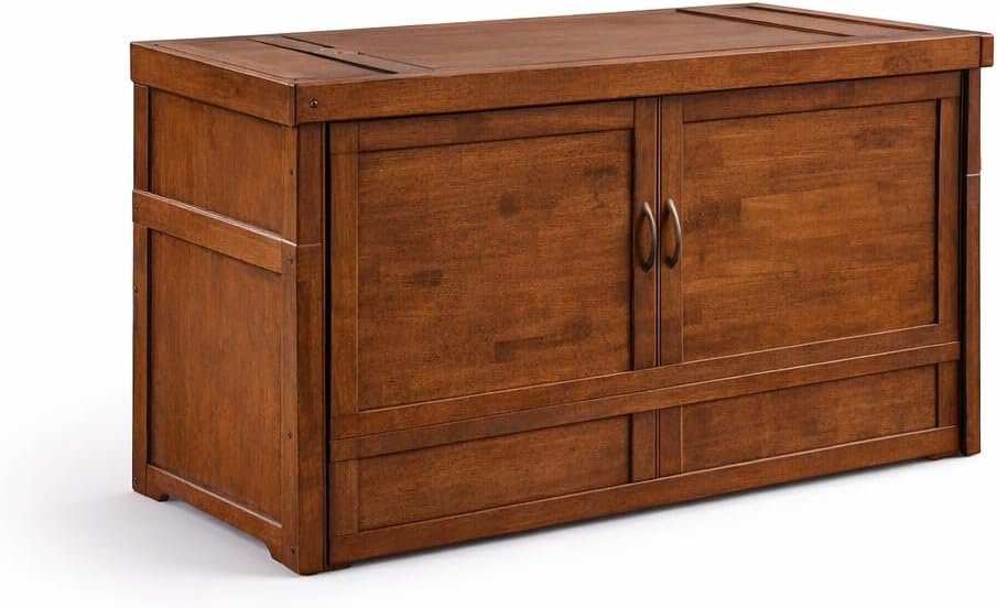 NIGHT & DAY Furniture Murphy Cube Cabinet Bed (Cherry)