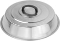 Round Stainless Steel Lid Food Cover Cheese Melting Dome and Steaming Cover for Use in Flat Top Griddle Grill Cooking Indoor or Outdoor Steaming Cover Dome Lid-66CM