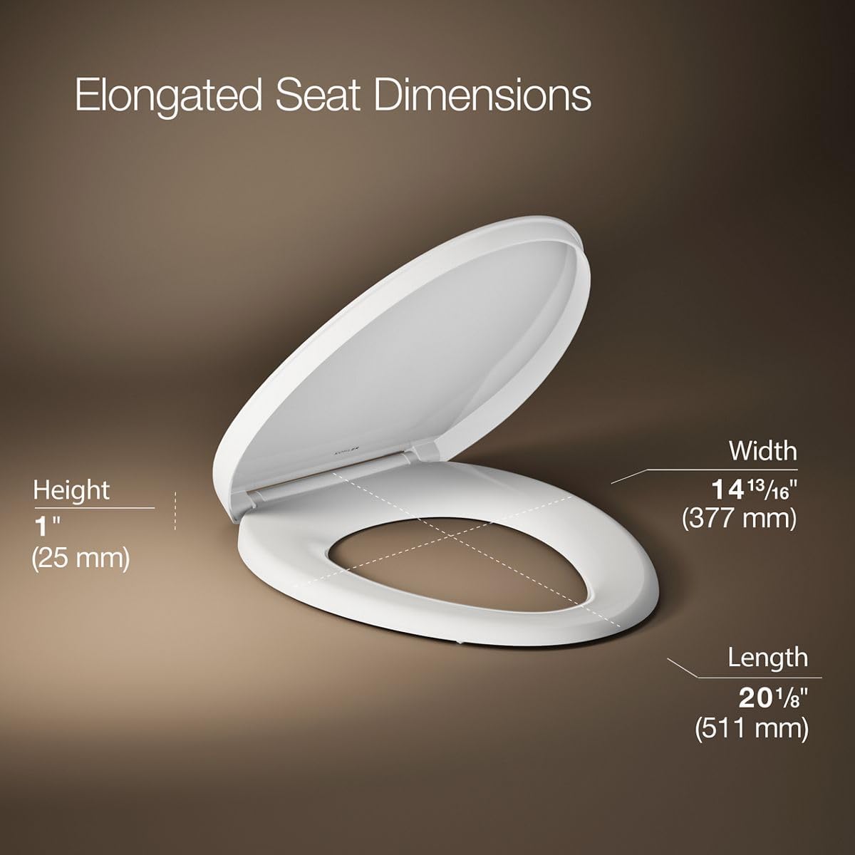 KOHLER K-26801-0 Impro ReadyLatch Quiet Close Elongated Toilet Seat, White Toilet Seat, Grip-Tight Bumpers, New Home Essentials, Slam Prevention (Pack of 2)