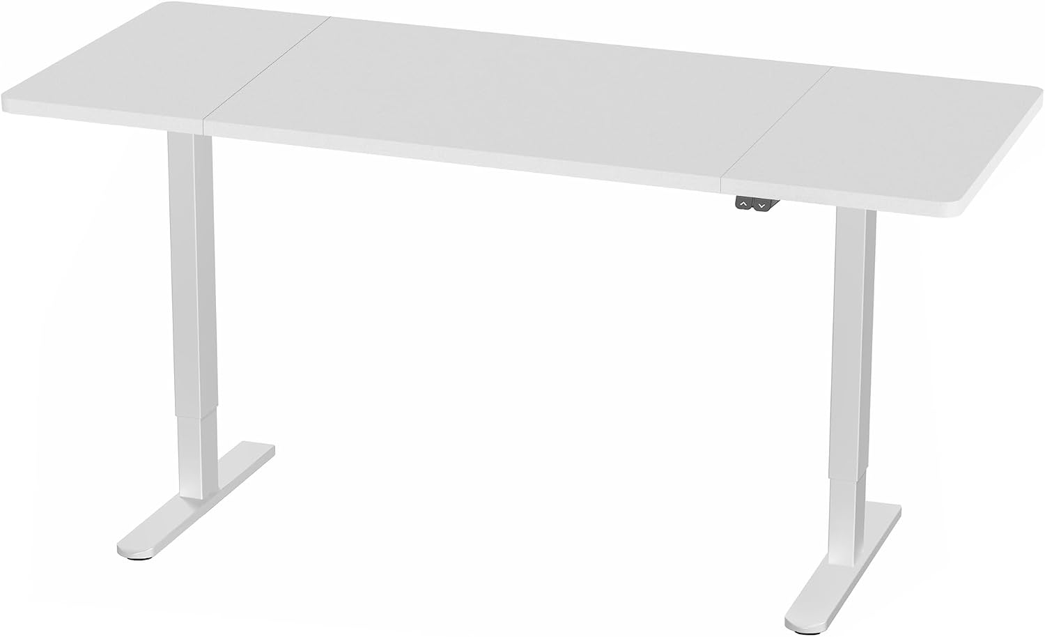 VIVO Electric 60 x 24 inch Stand Up Desk, Height Adjustable, White Top White Frame, Home and Office Furniture Sets, DESK-KIT-W06W