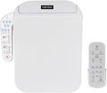 KERDE F30B Square Electric Bidet Toilet Seat - Heated Seat, Warm Water Cleansing, Air Dryer, Adjustable Nozzle, Remote Control, Energy Saving, Easy Installation for Square Toilets