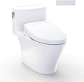 TOTO® WASHLET®+ Nexus® One-Piece Elongated 1.28 GPF Toilet and WASHLET S5 Bidet Seat, Cotton White - MW6423446CEFG#01