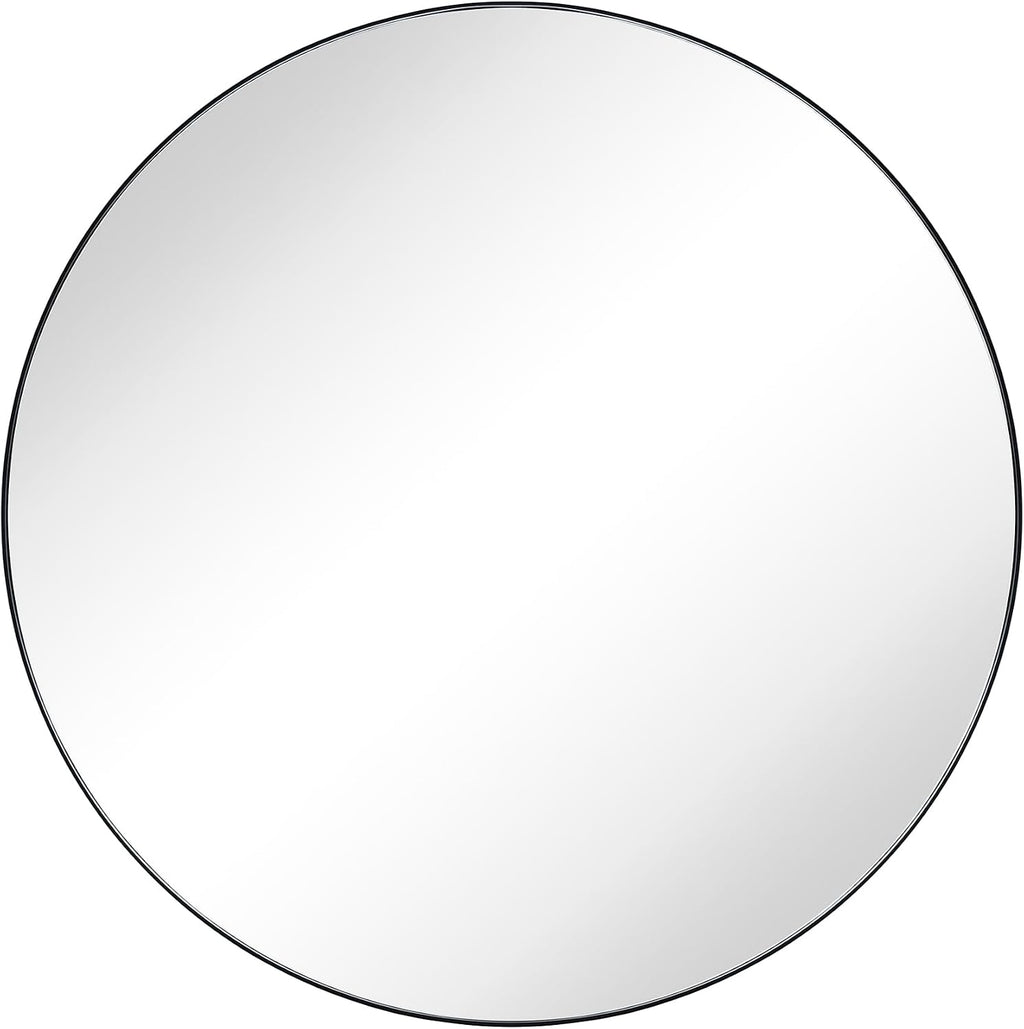 Surface Mount Black Round Circle Bathroom Medicine Cabinet with Mirror Circlular Shaped Stainless Steel Metal Framed Medicine Cabinets Bathroom Cabinet with Mirror 26'' Diameter
