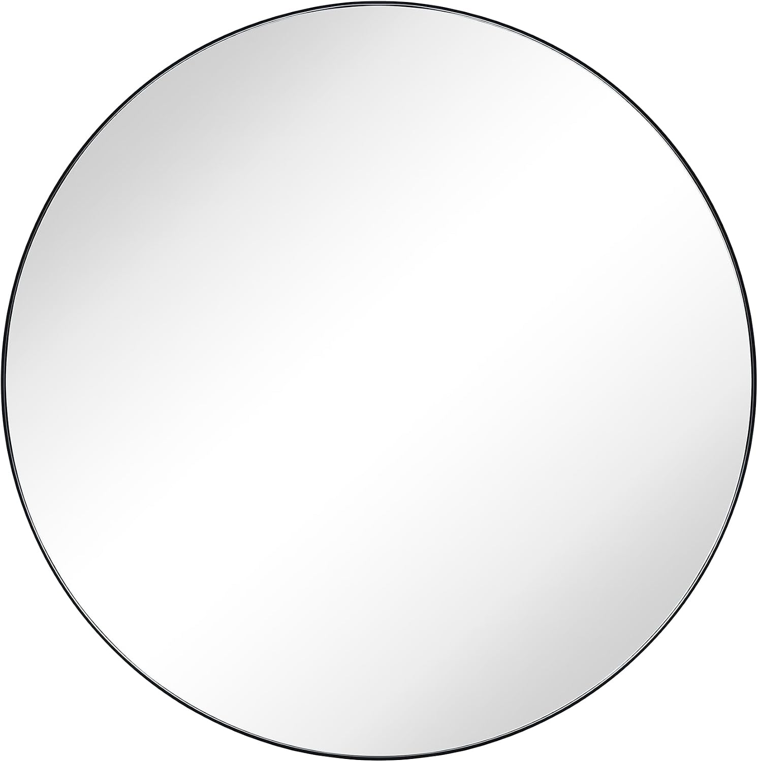 Surface Mount Black Round Circle Bathroom Medicine Cabinet with Mirror Circlular Shaped Stainless Steel Metal Framed Medicine Cabinets Bathroom Cabinet with Mirror 26'' Diameter