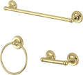 Kingston Brass BAK31248PB Victorian 3-Piece Bathroom Accessory Set, Polished Brass