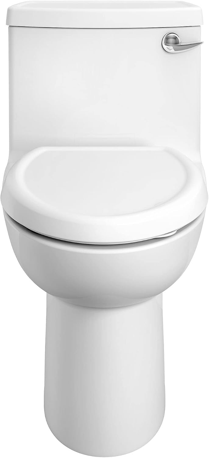 American Standard 2403813.020 Compact Cadet 3, One-Piece Toilet with Slow-Close Seat, Elongated Front, Right-Hand Flush, White, 1.28 gpf