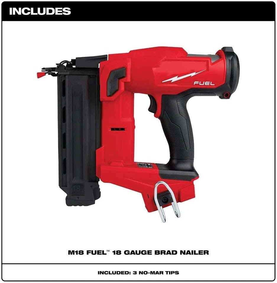2746-20 Cordless Nailer for Milwaukee M18 FUEL 18V 18-Gauge Tool Free Drive Compact Brad Nailer - Bare Tool