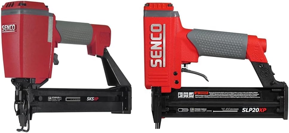 Senco SKSXP-L 1/4-Inch Crown Stapler, 7/8-to-1-1/2-Inch Leg & 430101N SLP20XP 1-5/8-Inch 18 Gauge Brad Nailer with Case