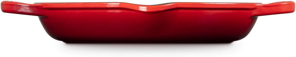 Le Creuset Enameled Cast Iron Signature Deep Round Grill, 9.75', Cerise
